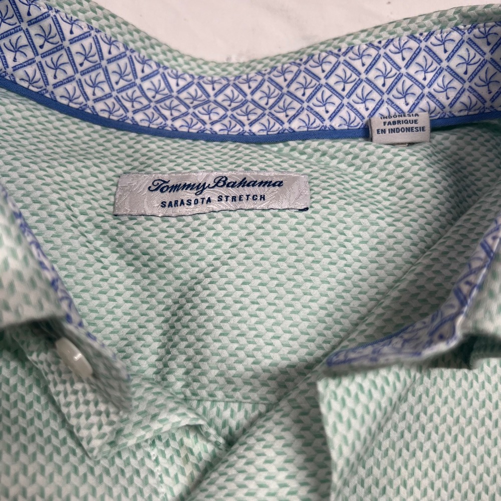 Tommy Bahama Sarasota Stretch Shirts Lot of 2 Mens XL Pink Green Long Sleeve - Picture 3 of 12